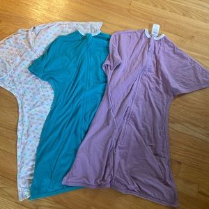 Bundle of three zipadee-zip sleeping baby sleep sacks size Medium (6-12 months)